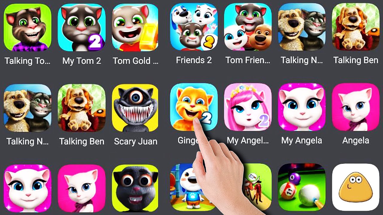 Ginger 2 Talking Ginger Pou my Hank My Angela 2 @Gameplay-s3q 