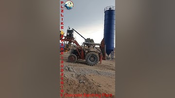 Concrete Batching Plant👍How to Materials shifts into Hapers by Loading Machine Operator