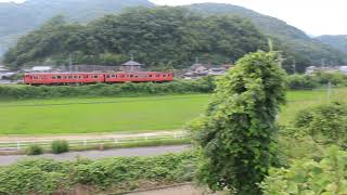 津山線　津山行き　2両編成 　普通列車