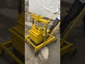 Manual Mobile Small Cement Interlocking Paver block Machine for fly ash bricks  #blocks #machine