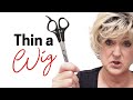 How to thin a wig with thinning shears so it looks natural