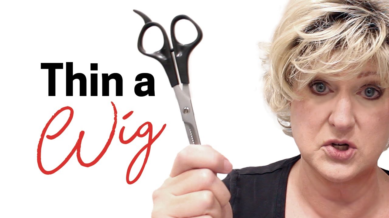How to thin a wig with thinning shears so it looks natural 
