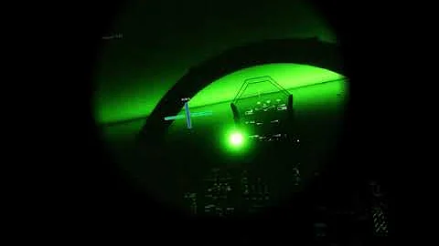 F18 Low Fuel Carrier Landing Night