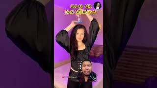 SULAP AIR DALAM GELAS TIDAK TUMPAH !?? #funny #comedy #magic #shortsvideo