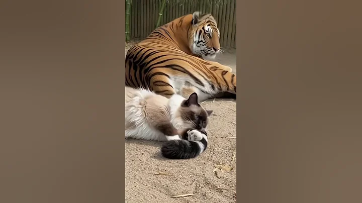 Video 11635041: cat lion tiger, tiger cat cute, tiger funnycat, cat sleeping