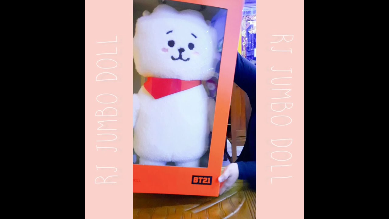 UNBOXING RJ Jumbo Doll | BT21 - YouTube