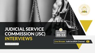 Judicial Service Commission Interviews: 12 October 2026