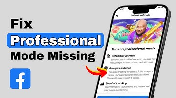 How to Fix Facebook Professional Mode Option Not Showing or Missing Problem