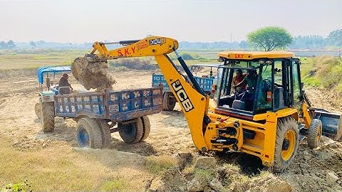 JCB 3dx Extra Eco export Backhoe Loader||Powertrac 434|| John Deere 5205 50hp || Powertrac439trolley