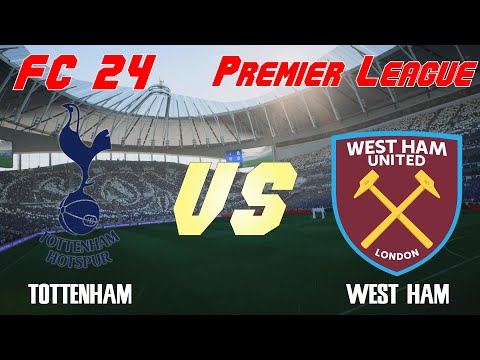 FC 24, 23/24 Premier League, Simulation, Tottenham Hotspur vs Fulham