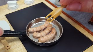 Funny mini POTATO SOUP with mini hot dogs 🥔🌭 / mini cooking / mini food / tiny kitchen / ASMR