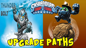 Skylanders Trap Team | Thunderbolt And Rocky Roll Upgrade Path And Gameplay