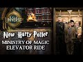 Epic universes ministry of magic elevator ride complete details  new wizarding world