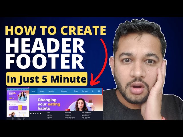 How to Create Header and Footer in Wordpress Website in Just 5 minutes | Add Menu and Categories class=