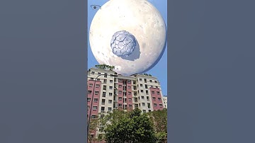 Planetary collision, simulation video #vfx #moon #Mars #shorts #EyeBG #Planetarycollision