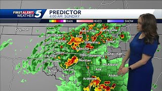 MAY 4 FORECAST: Heavy rain, low severe risk overnight