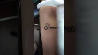 Tattoo uploaded by Vipul Chaudhary  Gaurav name tattoo Gaurav tattoo  Gaurav name tattoo design  Tattoodo