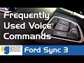 Frequently Used Voice Commands (Ford Sync 3)