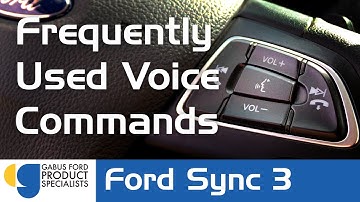 Frequently Used Voice Commands (Ford Sync 3)