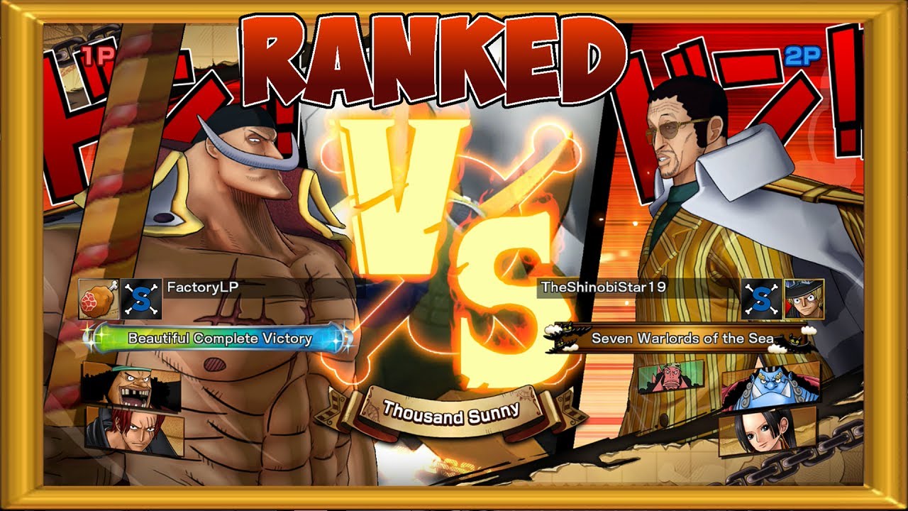 One Piece Burning Blood Online Ranked Match Team Yonko YouTube