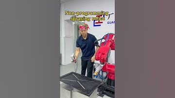 Spraying robot #automation #machine #industrialrobots #spray #robot