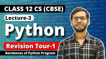 Revision Tour 1 | Chapter 1 Class 12 Python lec 3 | Class 12 Computer Science 2023-24 | Vishal Kumar