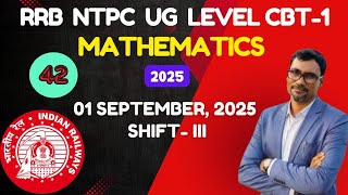 NTPC UG 01 Sep 2026 S-03 Math Solution | Chayan Sir Math | Railway Math PYQs in Bengali by CSN Study