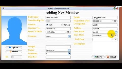 JAVA Project On Gym Management System (With Source Code)