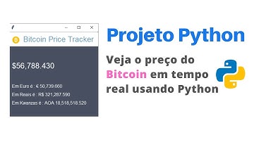 Aplicativo Python para monitorar o preço do Bitcoin em tempo real