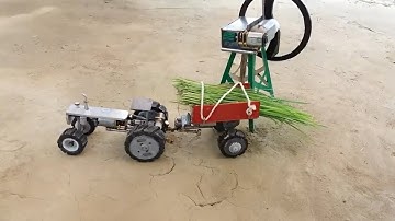 diy tractor tree planting machine science project part 2 || @Mini tractor creative
