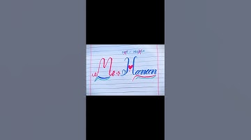 Mr Hanan Name Calligraphy #youtube #mordencalligraphy #calligraphy #nameart