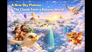 A New Sky Plateau… The Clouds Form a Balcony World! | Lulu & Bubu Prehistoric Dinosaur