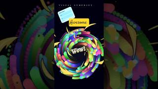 Satisfying Design using React code, Random Ranbow animation video #viral #shorts #trending #viral
