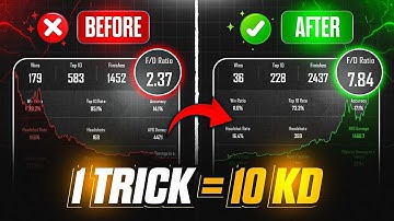 1 TRICK = 10 KD🔥 Top 5 SECRET KD Boost Tricks in BGMI - New Pro Tips to Increase KD Ratio | PUBGM