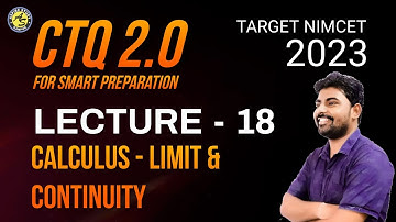 CTQ 2.0 Calculus Limit & Continuity NIMCET PYQs with Important Questions by NIMCET Coaching Aspire