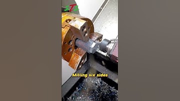 PT52W CNC Lathe Machining Hex Faces and Eccentric Circles.#machine #cnc #cnclathe #cncmill