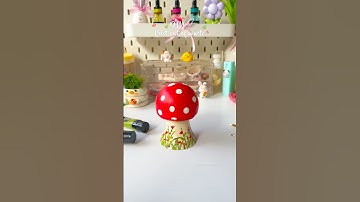 DIY LED Bulb Mushroom  #artshorts #shortviral #diycrafts #craft #acrylicpainting #handmade