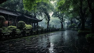 Natural rain sounds: soothing meditation music, falling asleep quickly and relieving stress