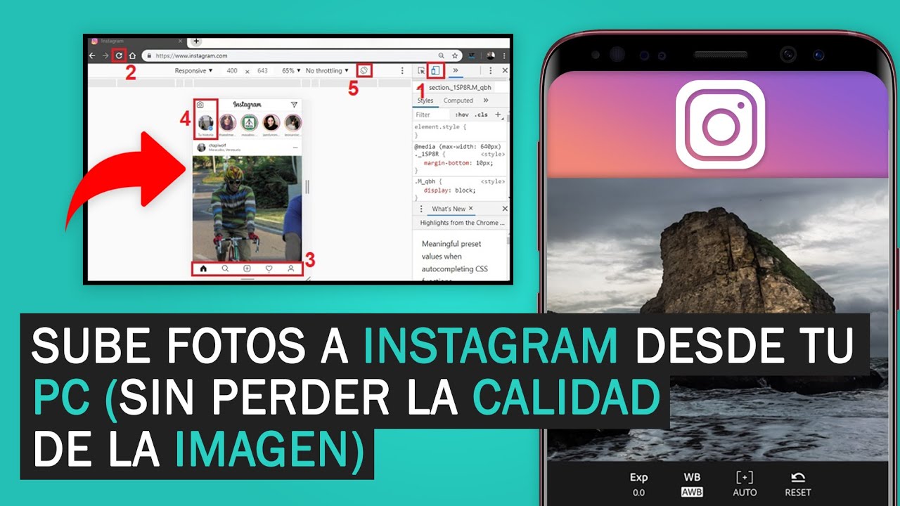 INSTAGRAM COMO SUBIR FOTOS DESDE PC SIN PERDER CALIDAD (El mejor truco