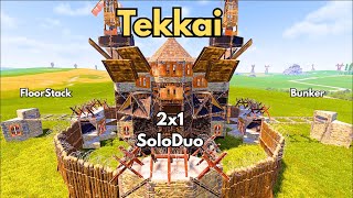Tekkai 2x1 – Best Solo/Duo | Bunker + FloorStack Rust Base Design 2025