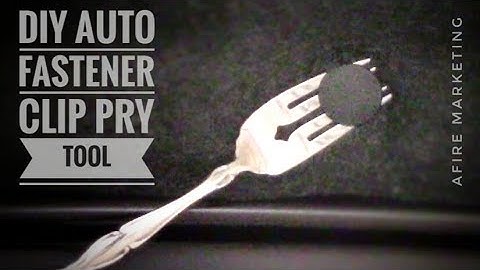 DIY Car Fastener Clip Removal Tool
