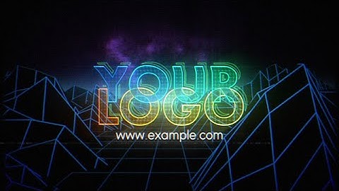 Retro Neon Logo After Effects Templates