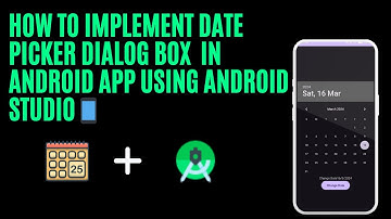 How To Implement Date Picker Dialog Box in Android App using Android Studio || Android Tutorials 📱✅