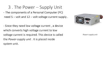 CLASS 5 - CHAPTER 1 - SYSTEM UNIT  - PART 1 #computer #class5