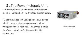 CLASS 5 - CHAPTER 1 - SYSTEM UNIT  - PART 1 #computer #class5