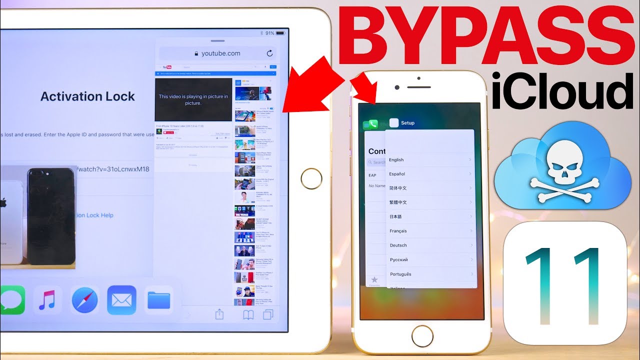 iOS 11 iCloud Bypass on iPad & iPhone