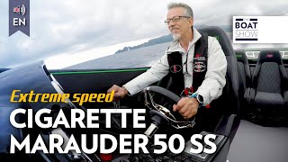 [ENG] Cigarette Marauder 50 SS: You Won't Believe Its Insane Speed! The Boat Show