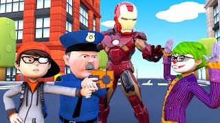 Nick Ironman Hero Protect Nick Blind - Scary Teacher 3D Avenger Hero Police - Good Chilrend