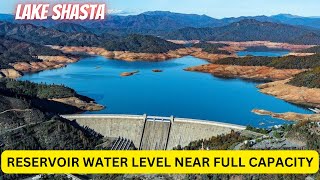 Lake Shasta Water Level Update: Lake Shasta gained 1 million acre feet of water in one month.