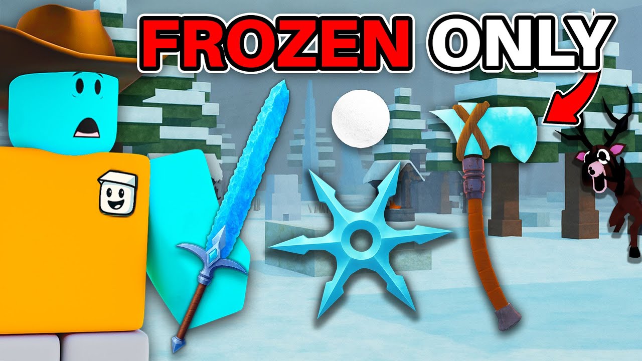 I Beat 99 Nights in the Forest Using ONLY FROZEN WEAPONS